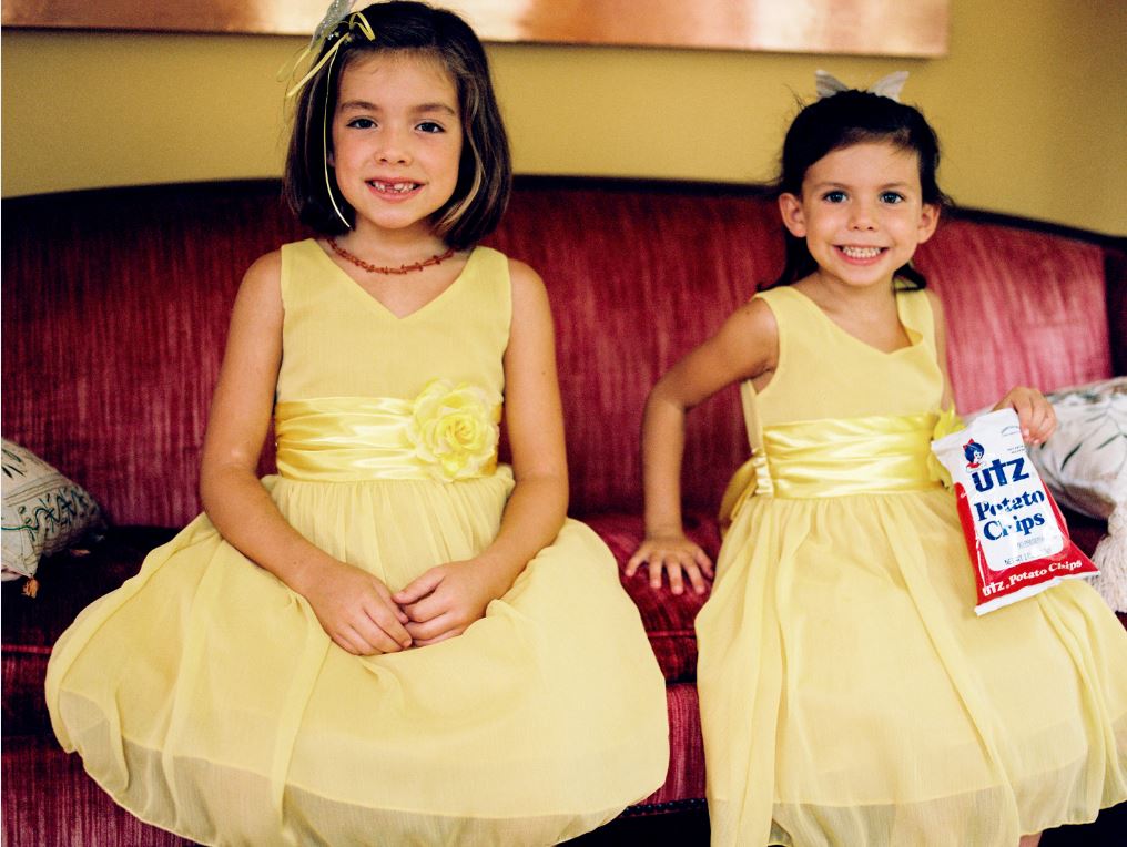 Girls in Yellow Dresses Like Chips